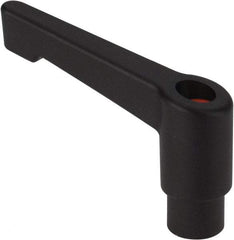 Morton Machine Works - M5, 12mm Hub Diam, Glass Fiber Reinforced Plastic Metric A-Tapped Adjustable Clamping Handle - 42mm OAL, 35mm High, 7.5mm Hole Depth - USA Tool & Supply