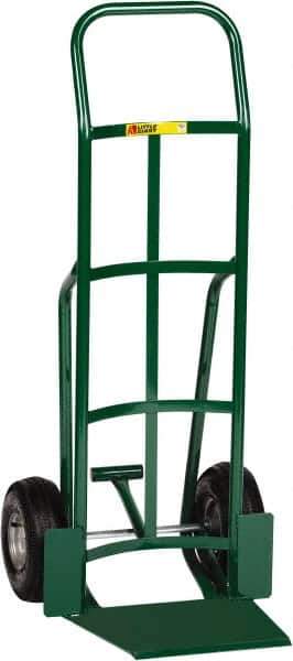 Little Giant - 800 Lb Capacity 47" OAH Hand Truck - 13-1/2 x 16" Base Plate, Continuous Handle, Steel, Pneumatic Wheels - USA Tool & Supply