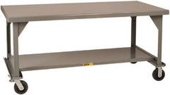 Little Giant - Mobile Work Bench - Steel, Gray, 60" Long x 30" Deep x 36" High - USA Tool & Supply
