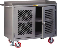 Little Giant - Mobile Service Workbench - Steel, Gray, 48" Long x 24" Deep x 41" High - USA Tool & Supply