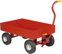 Little Giant - 1,200 Lb Capacity Steel 6 Inch Deep Steel Wagon Truck - Steel Deck, 24" OAW - USA Tool & Supply