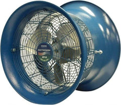 Patterson Fan - 14" Blade, 1/4 hp, 2,600 CFM, Industrial Circulation Fan - Suspension, 208-230/460 Volts, 1.5-1.4/.7 Amps, 1 Speed - USA Tool & Supply