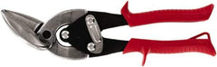 Midwest Snips - 1-1/4" Length of Cut, Left Pattern Offset Aviation Snip - 9-3/4" OAL, 18 AWG Steel Capacity - USA Tool & Supply