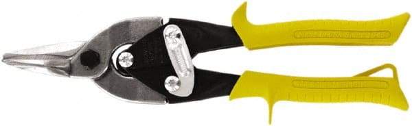 Midwest Snips - 1-3/8" Length of Cut, Straight Pattern Aviation Snip - 10" OAL, 18 AWG Steel Capacity - USA Tool & Supply