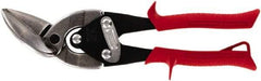 Midwest Snips - 1-1/4" Length of Cut, Left Pattern Offset Aviation Snip - 9-3/4" OAL, 18 AWG Steel Capacity - USA Tool & Supply