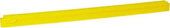 Vikan - 27.6" Polypropylene Blade Squeegee Refill - Threaded End, Double Edge, Yellow, Polypropylene Holder, Use with 77156 - USA Tool & Supply