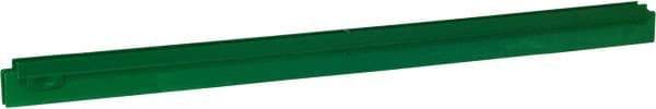 Vikan - 27.6" Polypropylene Blade Squeegee Refill - Threaded End, Double Edge, Green, Polypropylene Holder, Use with 77152 - USA Tool & Supply