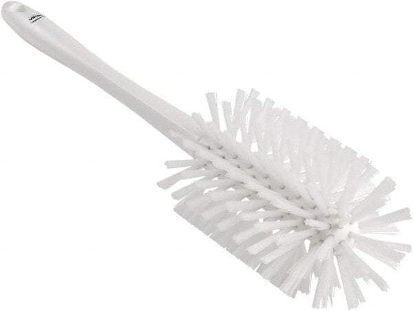 Vikan - 3-1/2" Diam Polyester Bottle Brush - 17" OAL, 6-1/4" Head Length, Polypropylene Handle - USA Tool & Supply