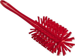 Vikan - 3-1/2" Diam Polyester Bottle Brush - 17" OAL, 6-1/4" Head Length, Polypropylene Handle - USA Tool & Supply