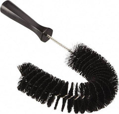 Vikan - 2-1/4" Diam Polyester Hook Brush - 15-1/2" OAL, 6-1/2" Head Length, Polypropylene Handle - USA Tool & Supply