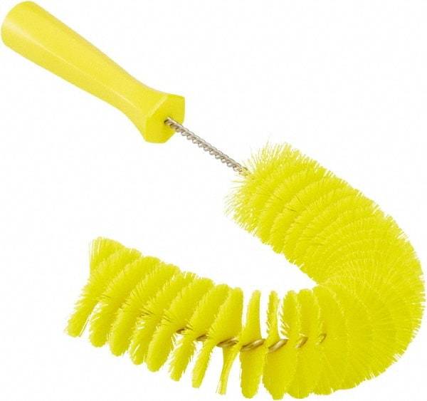 Vikan - 2-1/4" Diam Polyester Hook Brush - 15-1/2" OAL, 6-1/2" Head Length, Polypropylene Handle - USA Tool & Supply