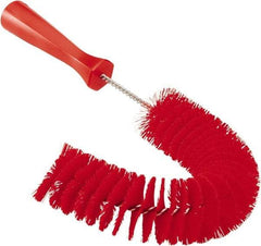 Vikan - 2-1/4" Diam Polyester Hook Brush - 15-1/2" OAL, 6-1/2" Head Length, Polypropylene Handle - USA Tool & Supply