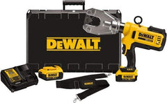 DeWALT - 6 Ton Electric Crimper - Includes DCE350, (2) DCB204, DCE115, Shoulder Strap, Kit Box - USA Tool & Supply