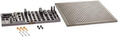 Renishaw - M8, CMM Magnetic & Clamping Kit - Use with CMM Fixtures, Includes 47Pc. Component Set, 450x450mm Plate - USA Tool & Supply