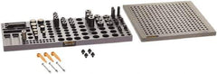 Renishaw - M8, CMM Magnetic & Clamping Kit - Use with CMM Fixtures, Includes 47Pc. Component Set, 300x300mm Plate - USA Tool & Supply