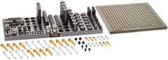Renishaw - M6, CMM Clamping Kit - Use with CMM Fixtures, Includes 110Pc. Component Set, 300x300mm Plate - USA Tool & Supply