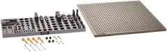 Renishaw - M6, CMM Clamping Kit - Use with CMM Fixtures, Includes 44Pc. Component Set, 450x450mm Plate - USA Tool & Supply