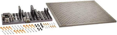 Renishaw - M8, CMM Clamping Kit - Use with CMM Fixtures, Includes 110Pc. Component Set, 600x600mm Plate - USA Tool & Supply