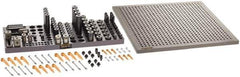 Renishaw - M8, CMM Clamping Kit - Use with CMM Fixtures, Includes 110Pc. Component Set, 450x450mm Plate - USA Tool & Supply
