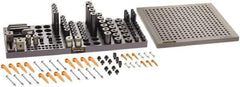 Renishaw - M8, CMM Clamping Kit - Use with CMM Fixtures, Includes 110Pc. Component Set, 300x300mm Plate - USA Tool & Supply
