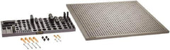 Renishaw - M8, CMM Clamping Kit - Use with CMM Fixtures, Includes 43Pc. Component Set, 600x600mm Plate - USA Tool & Supply