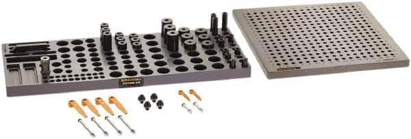 Renishaw - M8, CMM Clamping Kit - Use with CMM Fixtures, Includes 43Pc. Component Set, 300x300mm Plate - USA Tool & Supply