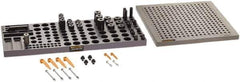 Renishaw - M8, CMM Clamping Kit - Use with CMM Fixtures, Includes 43Pc. Component Set, 300x300mm Plate - USA Tool & Supply