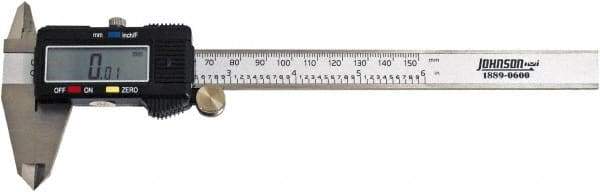 Johnson Level & Tool - 0 to 6" Range 0.01mm Resolution, Electronic Caliper - USA Tool & Supply