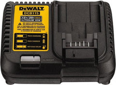 DeWALT - 12 & 20 Volt, 1 Battery Lithium-Ion Power Tool Charger - 1 hr & 30 min to Charge, 12/20 Volt Max Batteries Power Source - USA Tool & Supply