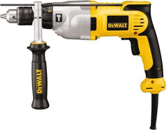 DeWALT - 120 Volt 1/2" Keyed Chuck Electric Hammer Drill - 0 to 56,000 BPM, 0 to 3,500 RPM, Reversible - USA Tool & Supply