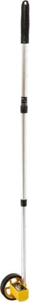 Johnson Level & Tool - 9,999' Counter Limit, 3-1/2' OAL, Measuring Wheel - Measures in Ft/In - USA Tool & Supply