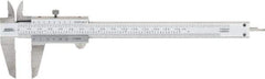 SPI - 0 to 150mm Stainless Steel Vernier Caliper - 0.02mm Graduation, 1.57" Jaw Depth, 0.001" Accuracy, Includes NIST Traceability Certificate - USA Tool & Supply