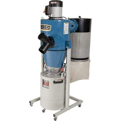 Baileigh - 1µm, 110 Volt Portable Dust Collector - 40" Long x 45" Deep x 48" High, 4" Connection Diam, 600 CFM Air Flow - USA Tool & Supply