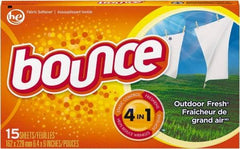 Bounce - 360 Sheet Box Fabric Softener Sheets - Outdoor Fresh Scent - USA Tool & Supply