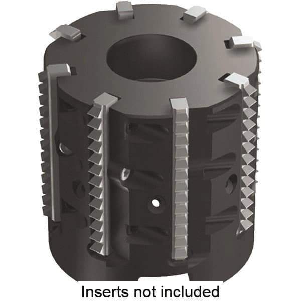 Kennametal - 2.32" Cut Diam, 1.58" Max Depth of Cut, 1" Arbor Hole Diam, Indexable Thread Mill - Insert Style TM25, 25mm Insert Size, 9 Inserts, Toolholder Style TMS25, 1.58" OAL - USA Tool & Supply