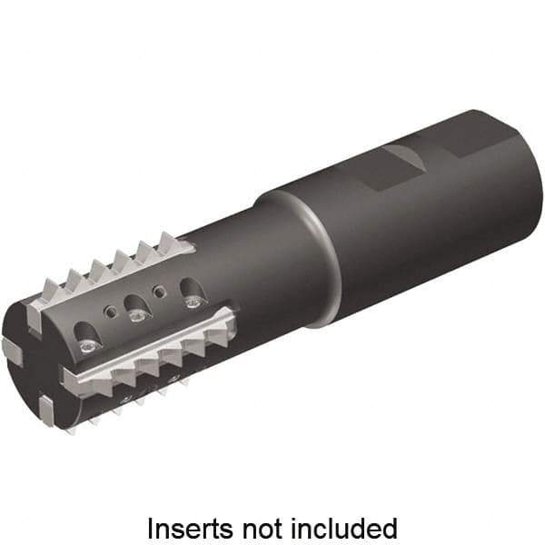 Kennametal - 1.42" Cut Diam, 2.56" Max Depth of Cut, 1-1/4" Shank Diam, Indexable Thread Mill - Insert Style TM41, 41mm Insert Size, 4 Inserts, Toolholder Style TM41, 4.98" OAL - USA Tool & Supply