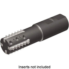 Kennametal - 1.18" Cut Diam, 2.56" Max Depth of Cut, 1-1/4" Shank Diam, Indexable Thread Mill - Insert Style TM41, 41mm Insert Size, 3 Inserts, Toolholder Style TM41, 5" OAL - USA Tool & Supply