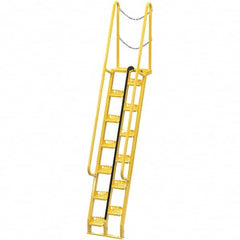 Vestil - 137-3/4" High 350 Lb Capacity 13 Step Alternating Tread Stair - USA Tool & Supply