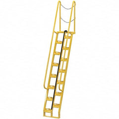 Vestil - 149-5/8" High 350 Lb Capacity 15 Step Alternating Tread Stair - USA Tool & Supply