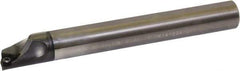 Kyocera - 22mm Min Bore Diam, 165mm OAL, 20mm Shank Diam, E(C)-SWUB(P)-A Indexable Boring Bar - 32mm Max Bore Depth, WPGT 32.., WPGW 32.., WPMT 32.., WPMW 32.. Insert, Screw Holding Method - USA Tool & Supply