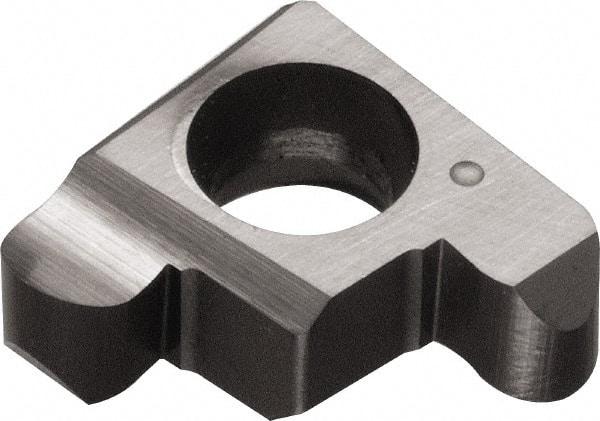 Kyocera - 100GE B Grade KW10, 1mm Cutting Width Carbide Grooving Insert - 2.2mm Max Depth of Cut, Right Hand, 0.5mm Corner Radius, WC/Co Finish - USA Tool & Supply