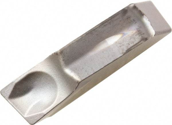 Kyocera - TK S CR9025 Grade, 0.122" Cutting Width, Carbide Cutoff Insert - 8° Right Hand Lead Angle, 0.0098" Cnr Rad, TiCN/TiN Coated - USA Tool & Supply