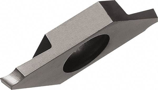 Kyocera - TKF S KW10 Grade, 0.0787" Cutting Width, Carbide Cutoff Insert - 0° Lead Angle, 0.0012" Cnr Rad, WC/Co Coated - USA Tool & Supply