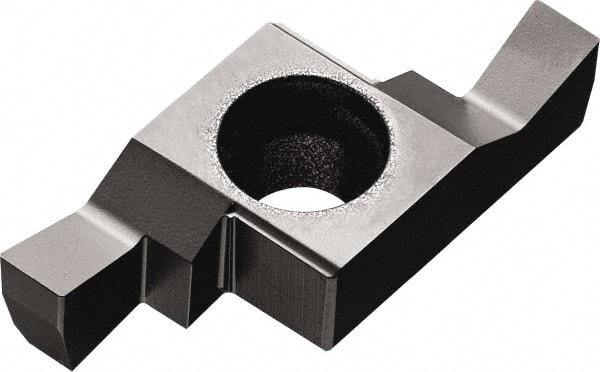 Kyocera - 100GE D Grade GW15, 1mm Cutting Width Carbide Grooving Insert - 2.5mm Max Depth of Cut, Right Hand, 0.05mm Corner Radius, WC/Co Finish - USA Tool & Supply