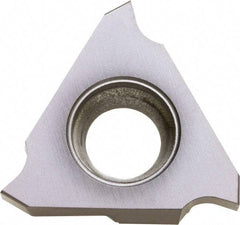 Kyocera - 43GBA Grade TC40, 1.85mm Cutting Width Cermet Grooving Insert - 3.5mm Max Depth of Cut, Left Hand, 0.2mm Corner Radius, TiC/TiN Finish - USA Tool & Supply