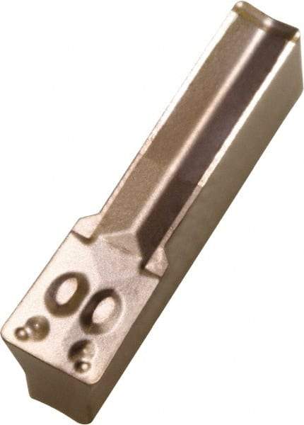 Kyocera - 50-04FMM Grade CR9025, 5mm Cutting Width Carbide Grooving Insert - 0.4mm Corner Radius, Columnar TiCN/TiN Finish - USA Tool & Supply