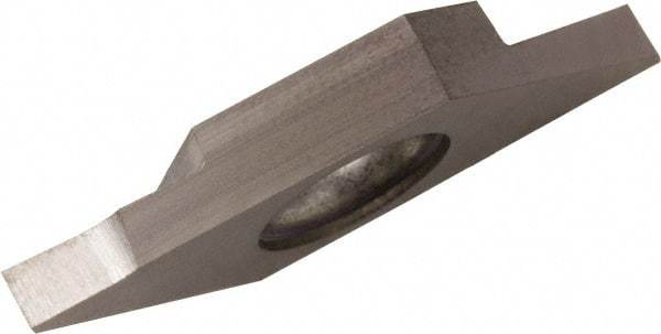 Kyocera - TKF KW10 Grade, 0.0394" Cutting Width, Carbide Cutoff Insert - 0° Lead Angle," Cnr Rad, WC/Co Coated - USA Tool & Supply