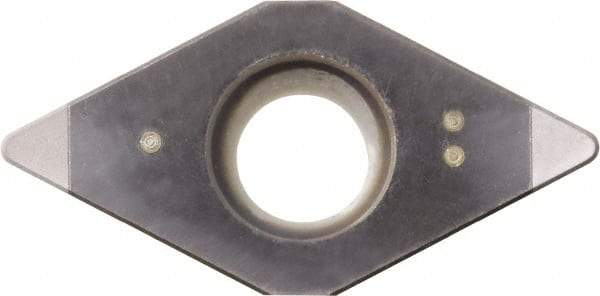 Kyocera - DCMW32.51 Grade KBN25M CBN Turning Insert - Megacoat Finish, 55° Diamond, 3/8" Inscr Circle, 5/32" Thick, 1/64" Corner Radius - USA Tool & Supply