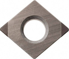 Kyocera - CPGB2.51.52 Grade KBN25M CBN Turning Insert - Megacoat Finish, 80° Diamond, 5/16" Inscr Circle, 3/32" Thick, 1/32" Corner Radius - USA Tool & Supply
