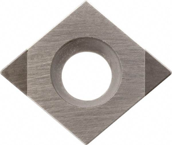 Kyocera - CCMW32.51 Grade KBN510 CBN Turning Insert - Uncoated, 80° Diamond, 3/8" Inscr Circle, 5/32" Thick, 1/64" Corner Radius - USA Tool & Supply